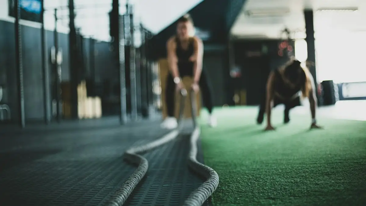 Training met battle ropes