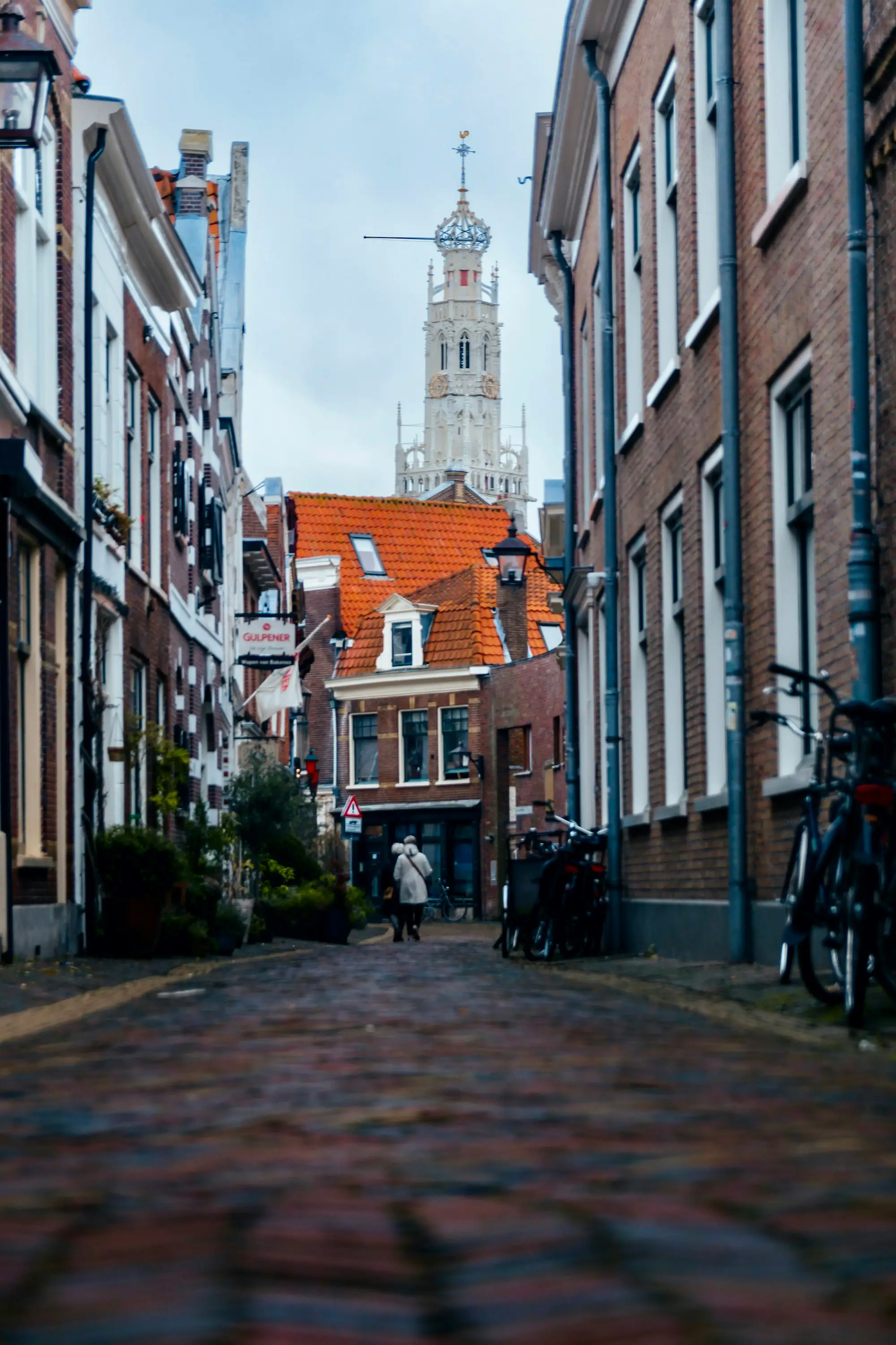Straatje in het centrum van Haarlem